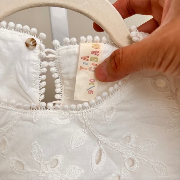 TIA CIBANI KIDS Clementine Melon Sleeves Blouse, Sugar 9/10 - Picture 4 of 5